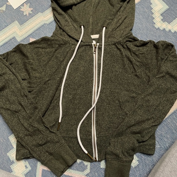 Urban Outfitters Out From Under cropped green hoodie - Picture 6 of 6